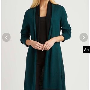 Organic cotton long cardigan